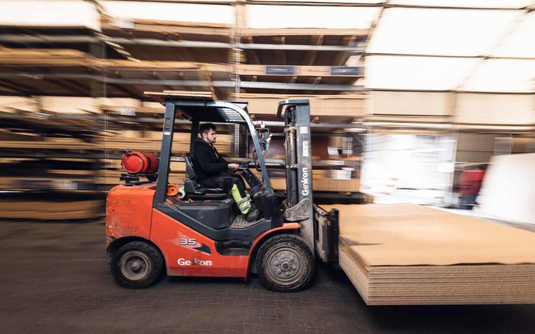 Warehouseman on the shop floor